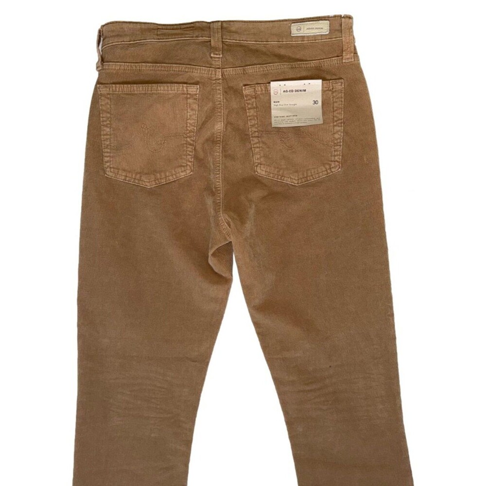 AG Mari Mid Rise Slim Straight Corduroy Pants - Picture 4 of 11